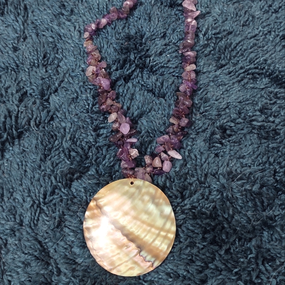 Beautiful amethyst necklace